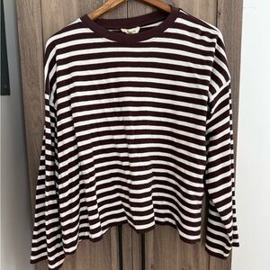 NWT MADEWELL Easy Crewneck Long-Sleeve Tee SMALL